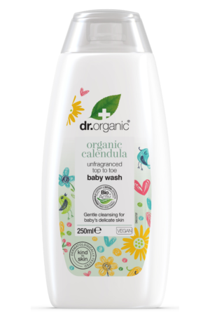 Dr Organic Calendula Unfragranced Baby Wash 250ml
